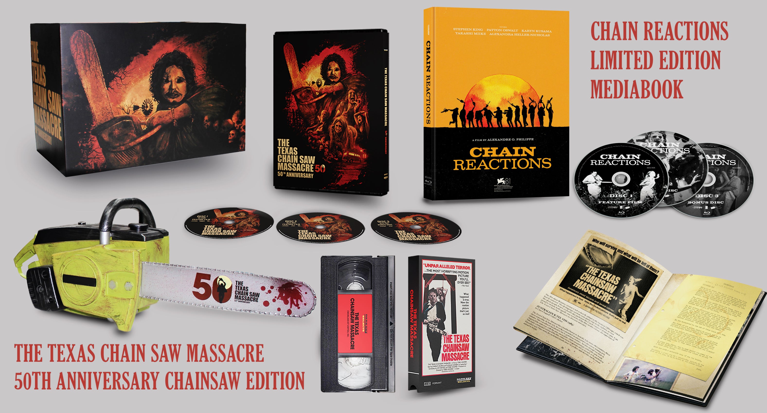Texas Chain Saw Massacre Chainsaw Edition & Chain Reactions – Dark