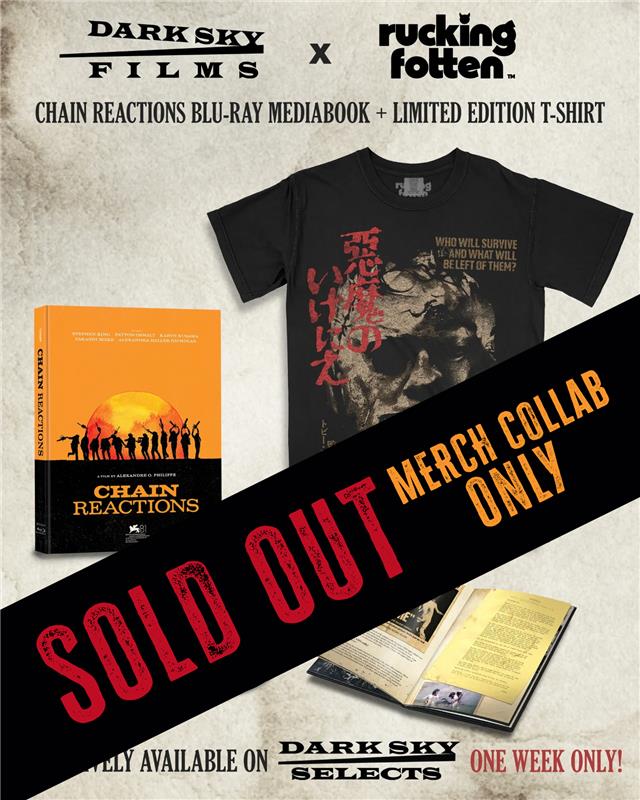 CHAIN REACTIONS + RUCKING FOTTEN TEXAS CHAIN SAW MASSACRE SHIRT