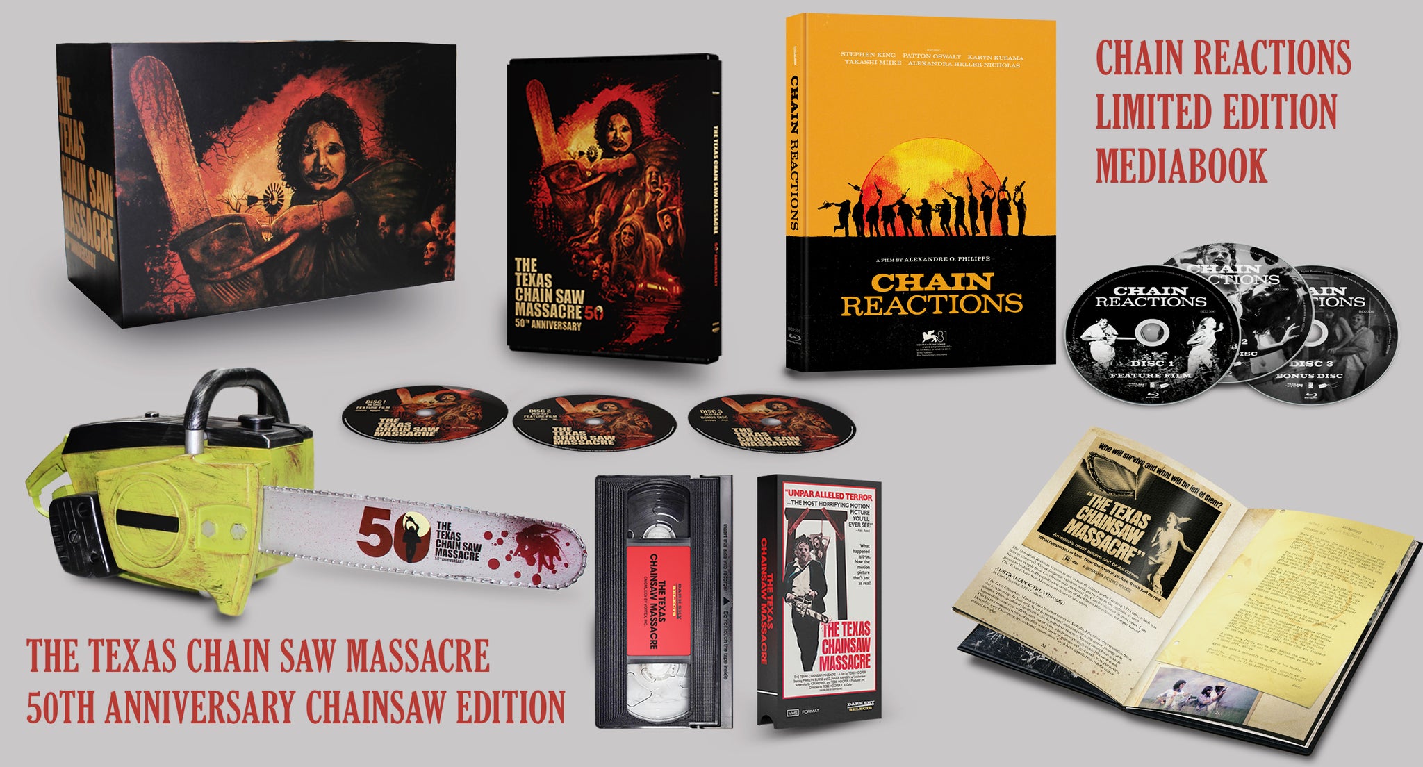 Texas Chain Saw Massacre Chainsaw Edition & Chain Reactions – Dark